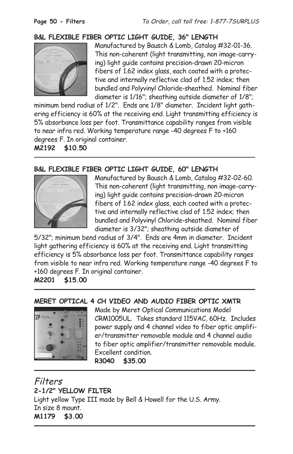 Filters | Tasco 1575 User Manual | Page 52 / 144