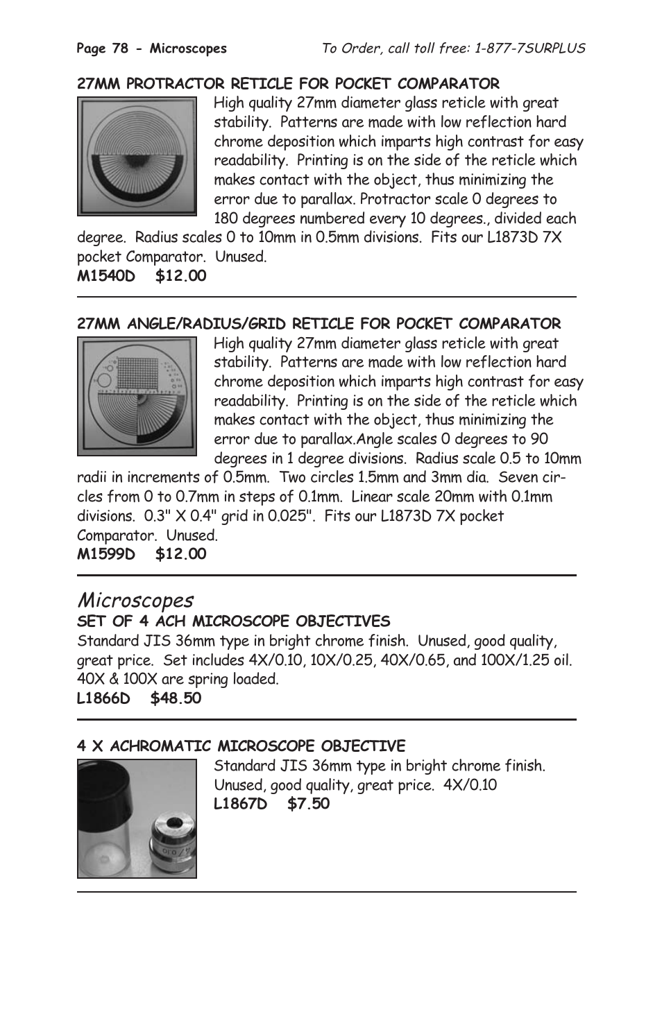 Microscopes | Tasco 1575 User Manual | Page 80 / 144