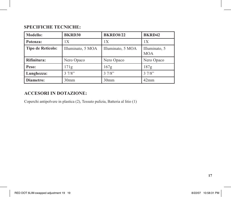 Tasco REDDOT Scope User Manual | Page 19 / 28