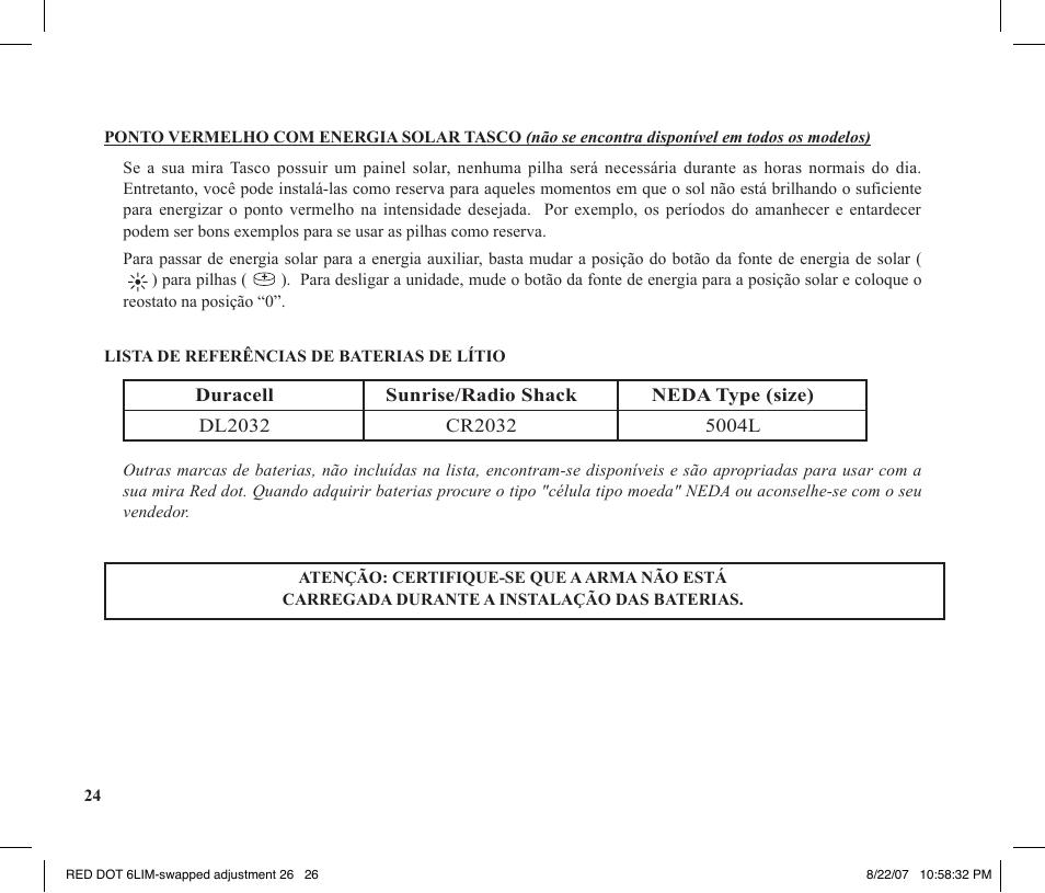 Tasco REDDOT Scope User Manual | Page 26 / 28