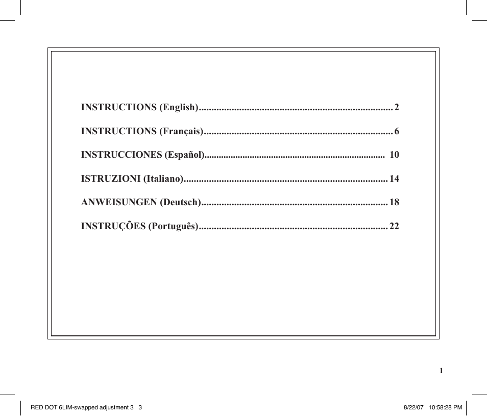 Tasco REDDOT Scope User Manual | Page 3 / 28