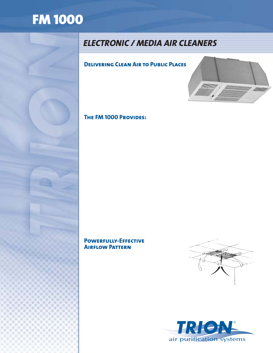 Trion FM 1000M User Manual | 4 pages