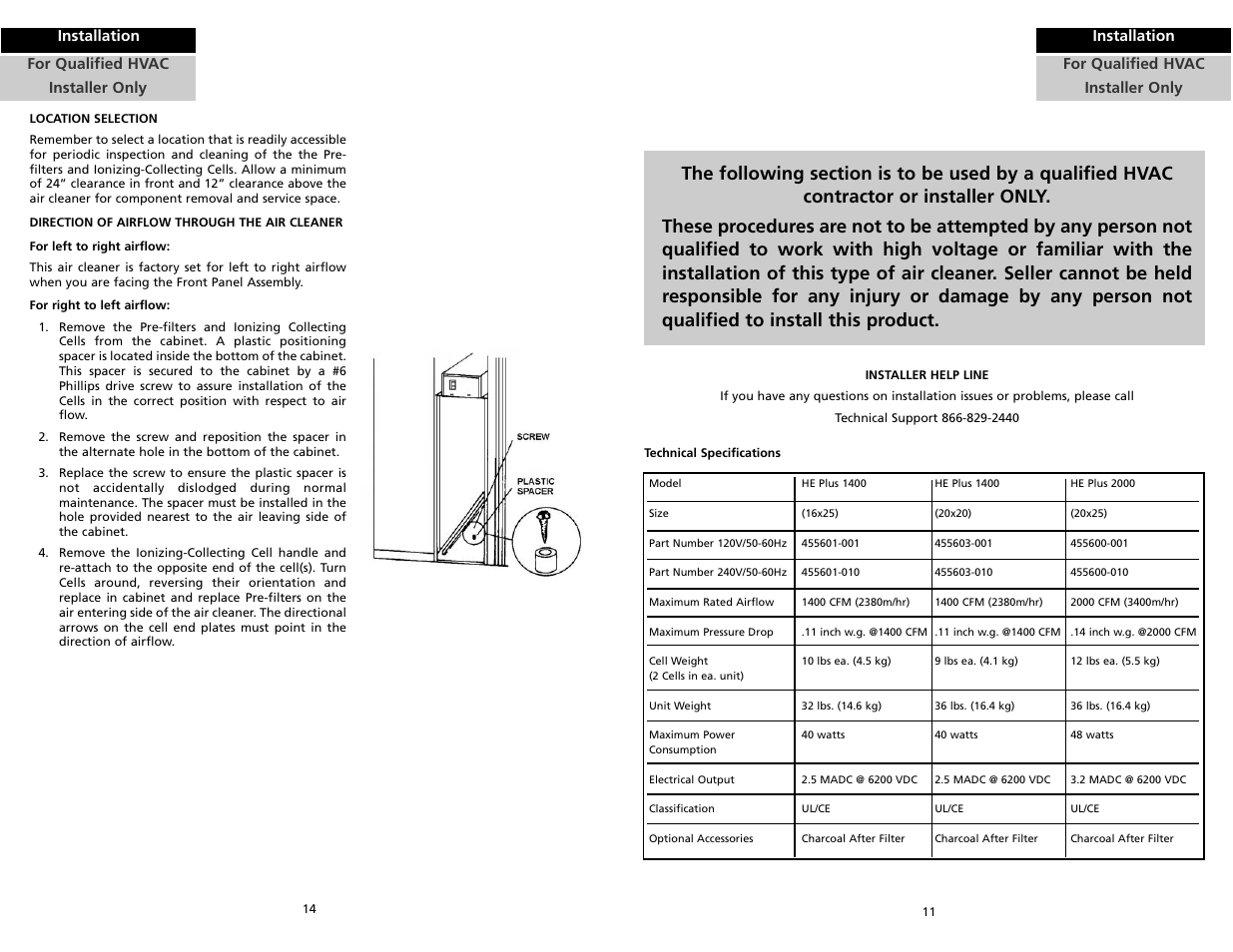 Trion HE Plus 2000 User Manual | Page 13 / 14