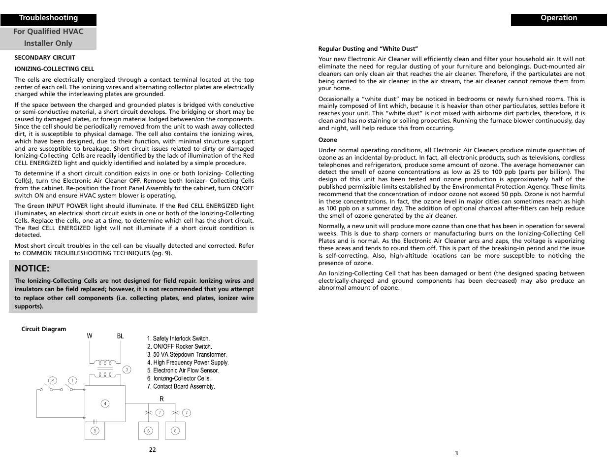 Notice | Trion HE Plus 2000 User Manual | Page 5 / 14