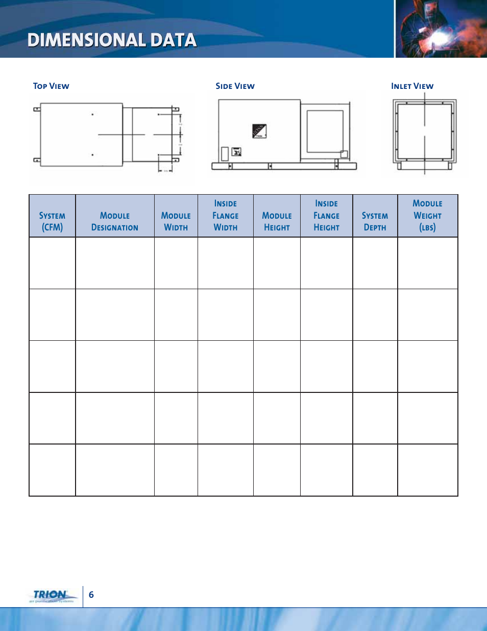 Trion Modular Filterpac Media Air Cleaner User Manual | Page 6 / 8