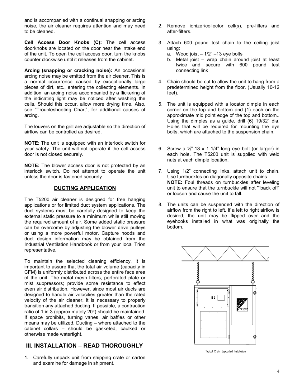 Trion T5200 User Manual | Page 4 / 15