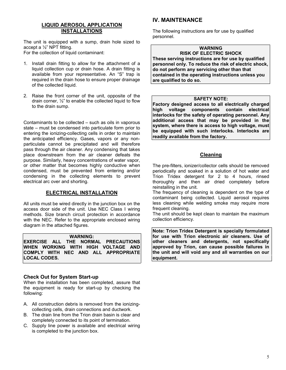 Trion T5200 User Manual | Page 5 / 15