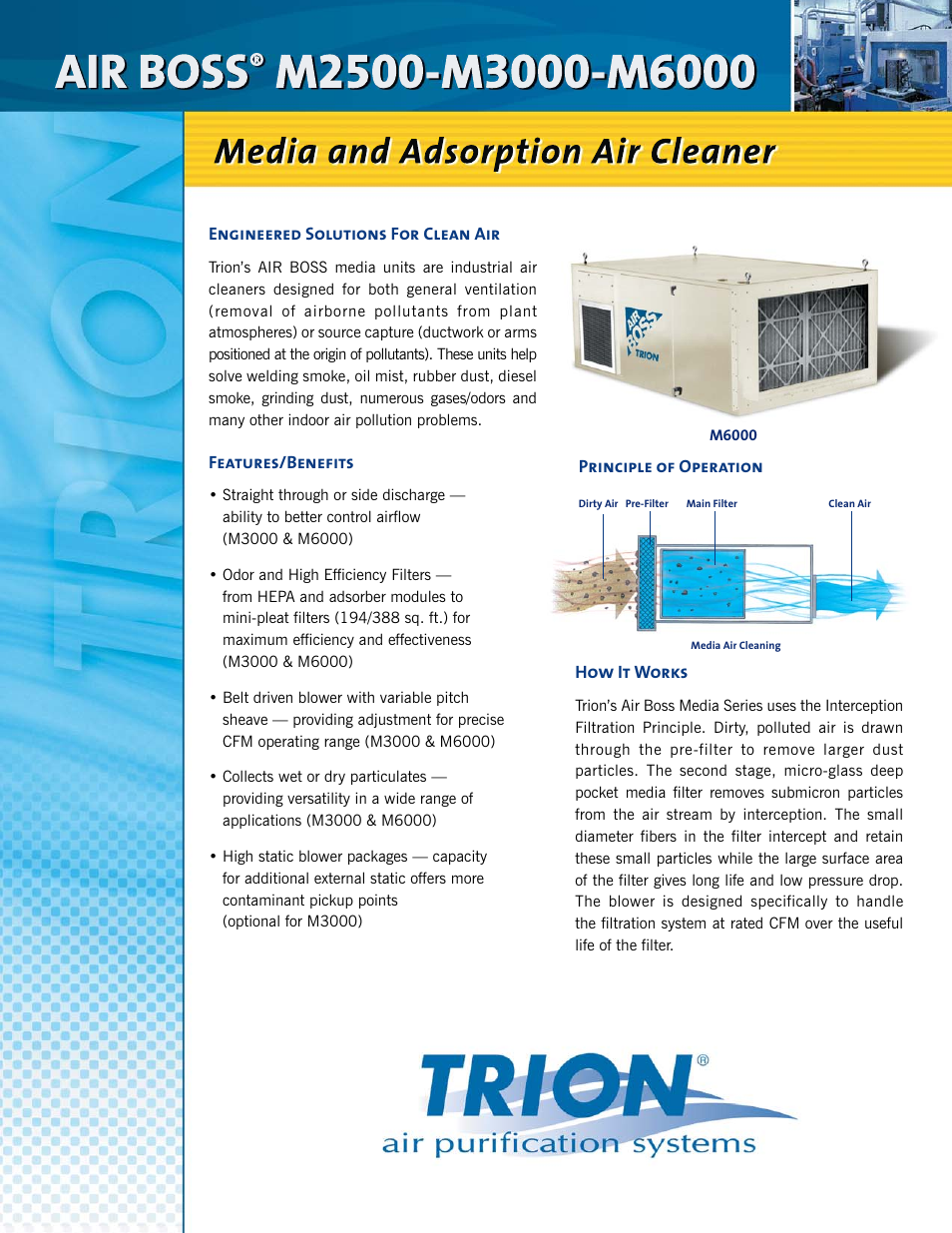 Trion M6000 User Manual | 4 pages