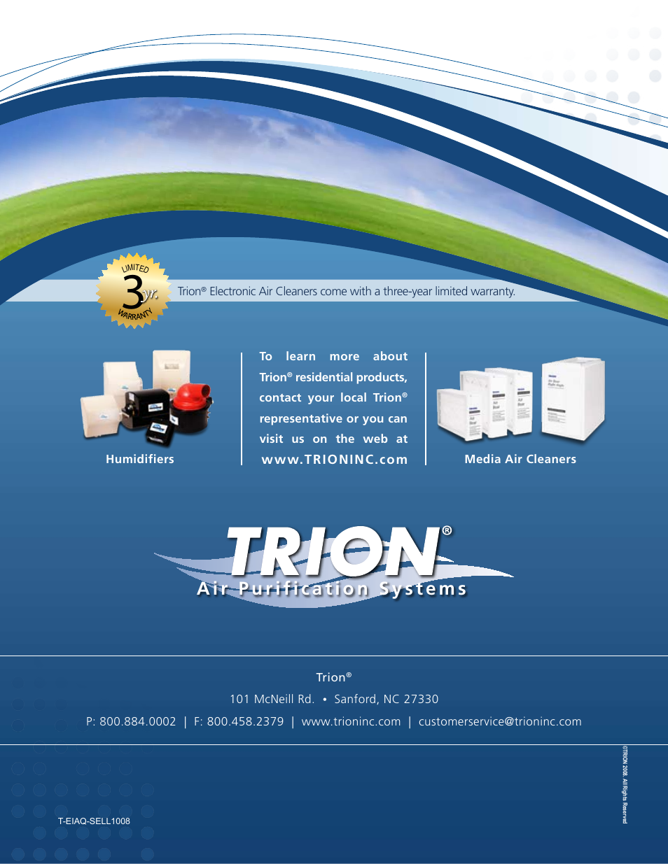 Trion HE Series User Manual | Page 4 / 4