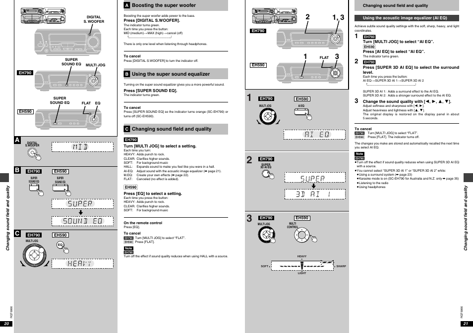 Ab c | Technics SC-EH790 User Manual | Page 11 / 21