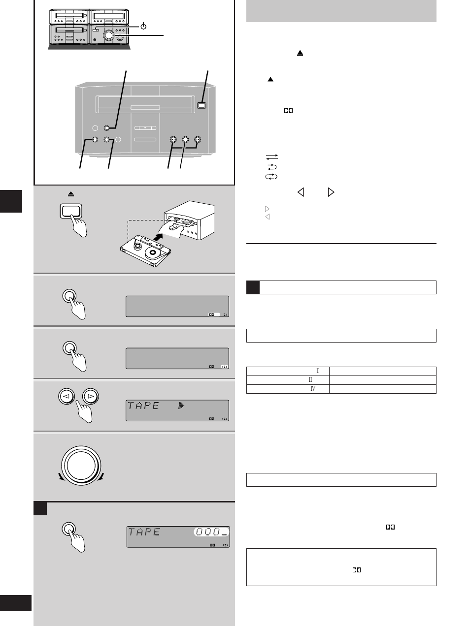 Cassette tapes | Technics SC-HD310 User Manual | Page 14 / 28