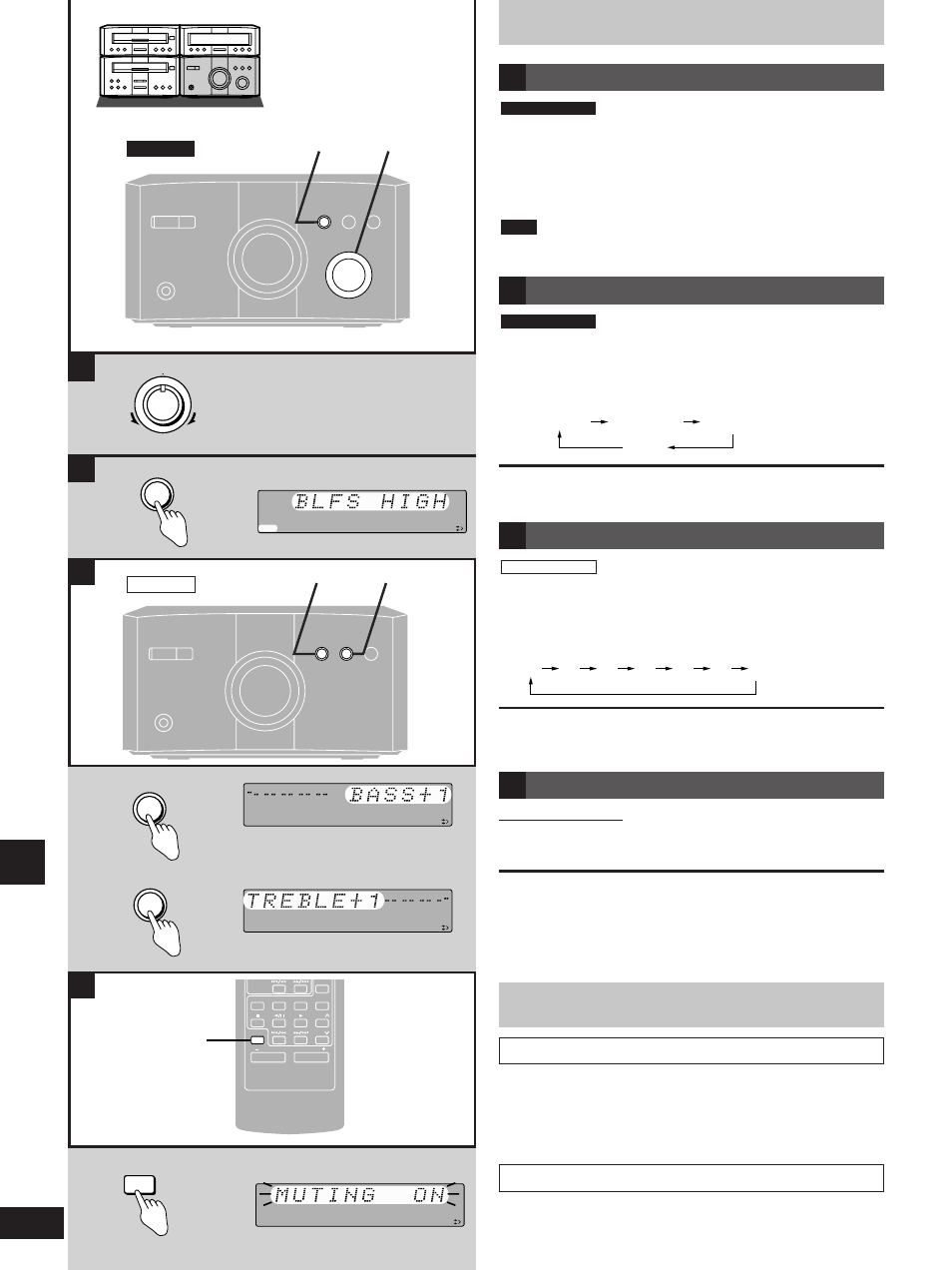 Convenient functions, Maintenance, Turn [fine tweeter control | Adjusting the treble range, Press [blfs, Adjusting the bass-blfs, Press [muting, Muting the volume | Technics SC-HD310 User Manual | Page 26 / 28
