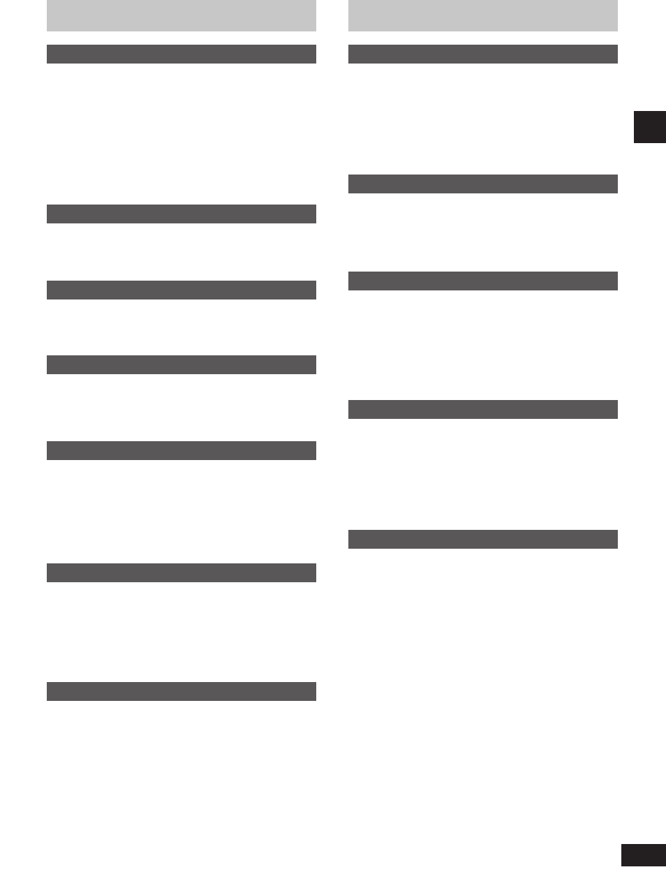 Table of contents safety precautions, Before use, Compact disc operations | Radio operations, Cassette deck operations, Recording operations, Timer operations, Reference, Placement, Voltage | Technics SC-HD310 User Manual | Page 3 / 28