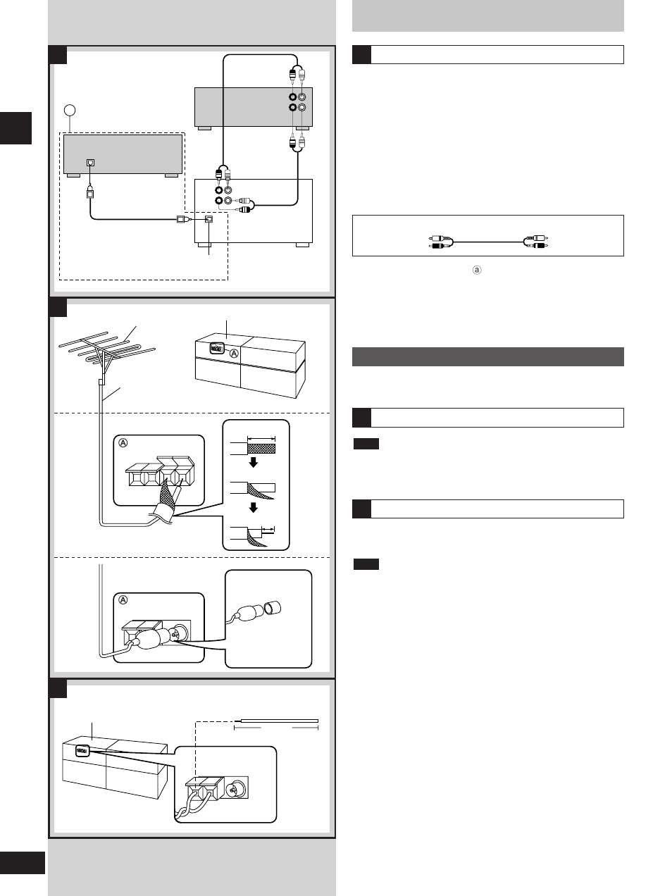 Ab c, Optional antenna connections, Connections | Before use | Technics SC-HD310 User Manual | Page 8 / 28