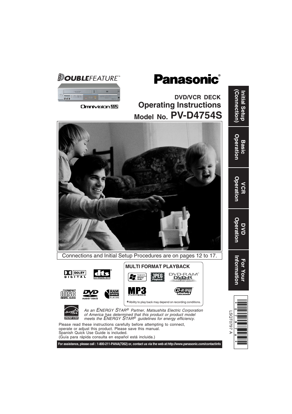Technics PV-D4754S User Manual | 79 pages