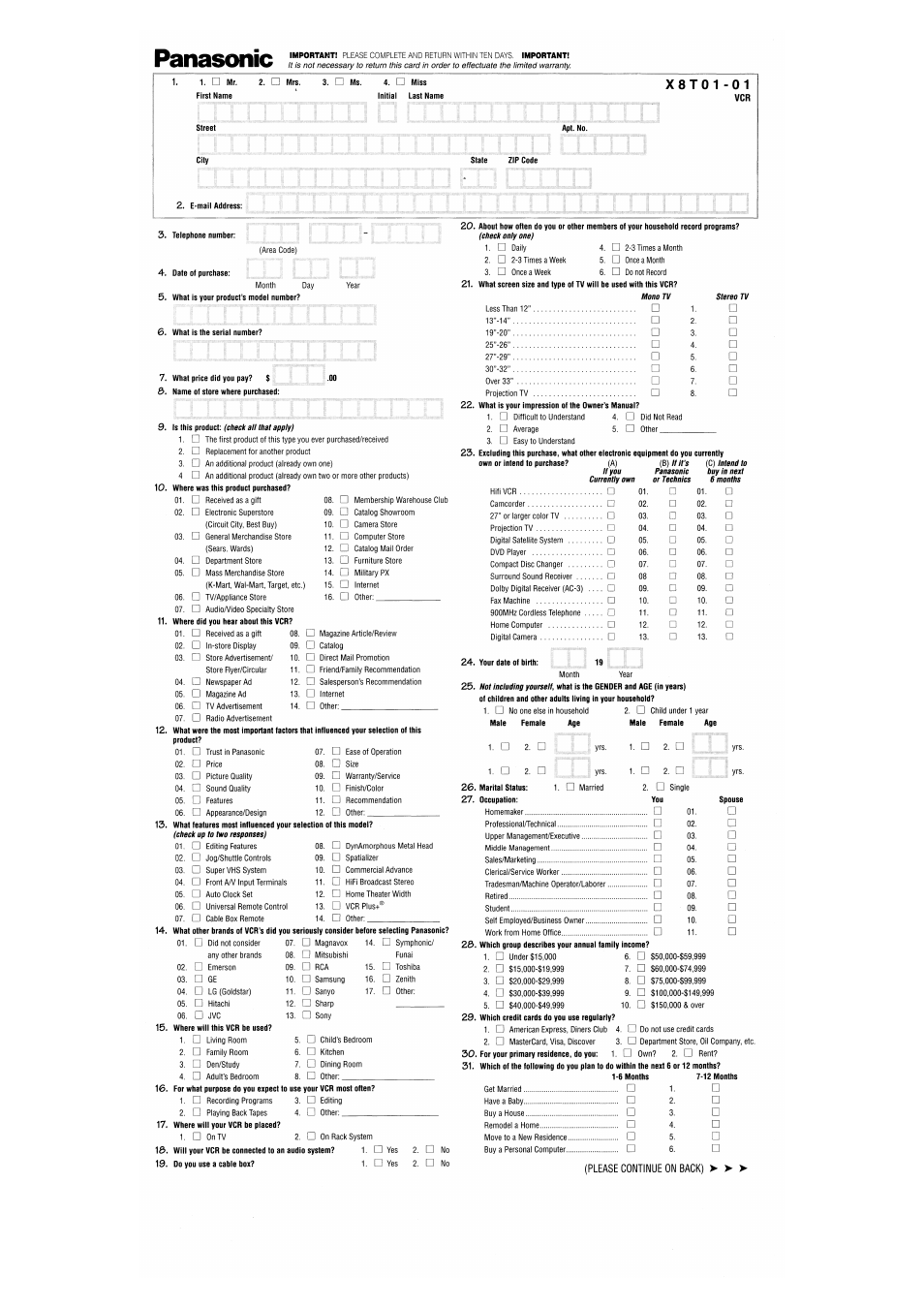Technics PV-D4754S User Manual | Page 75 / 79