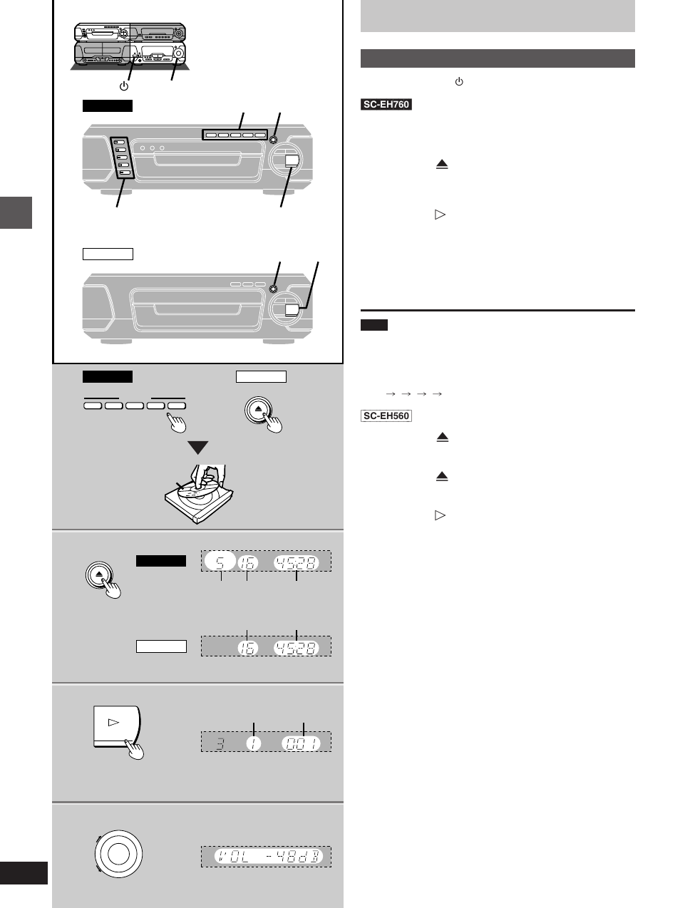 Technics SC-EH560 User Manual | Page 12 / 44