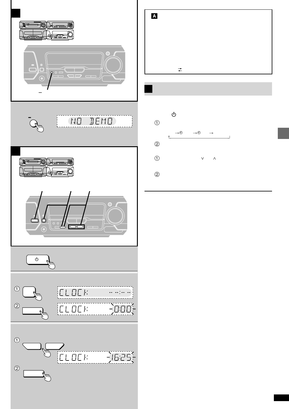 Setting the time | Technics SC-EH680 User Manual | Page 13 / 40