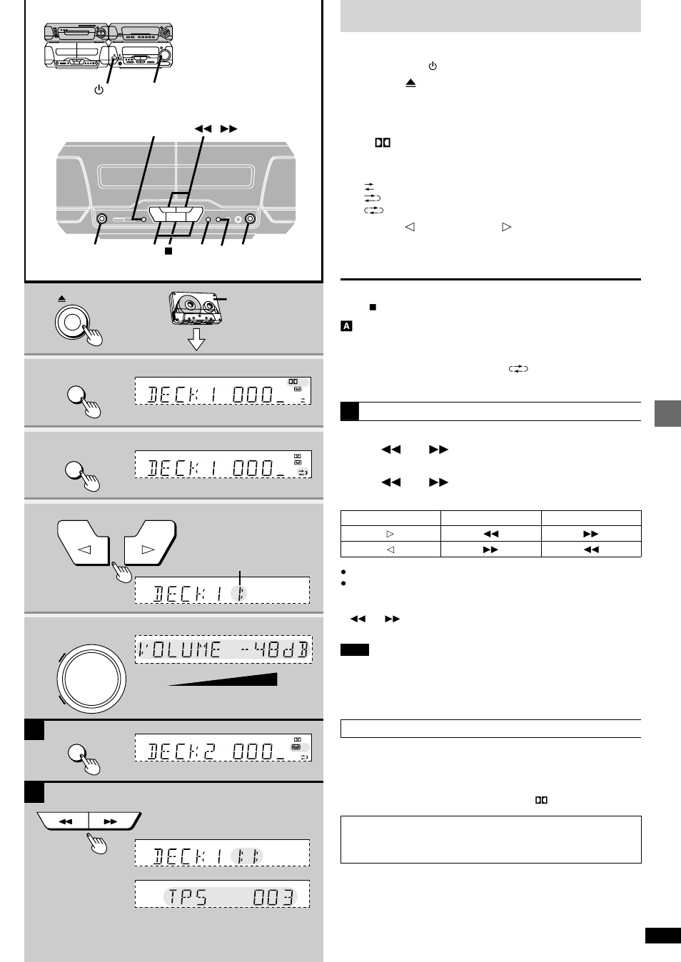 Cassette tapes | Technics SC-EH680 User Manual | Page 19 / 40