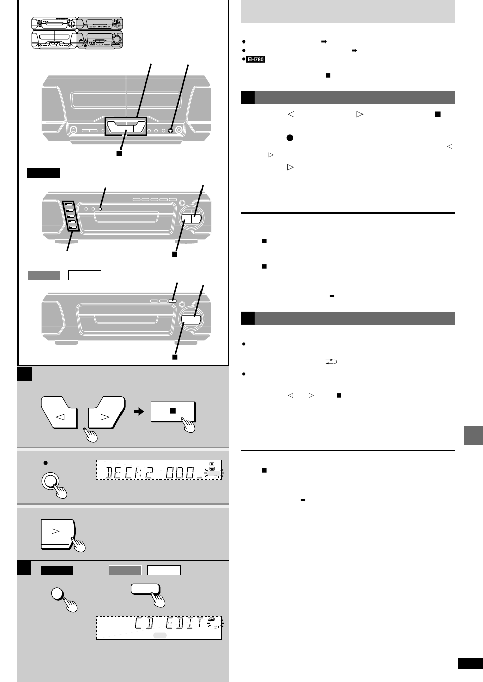 Recording cds | Technics SC-EH680 User Manual | Page 29 / 40