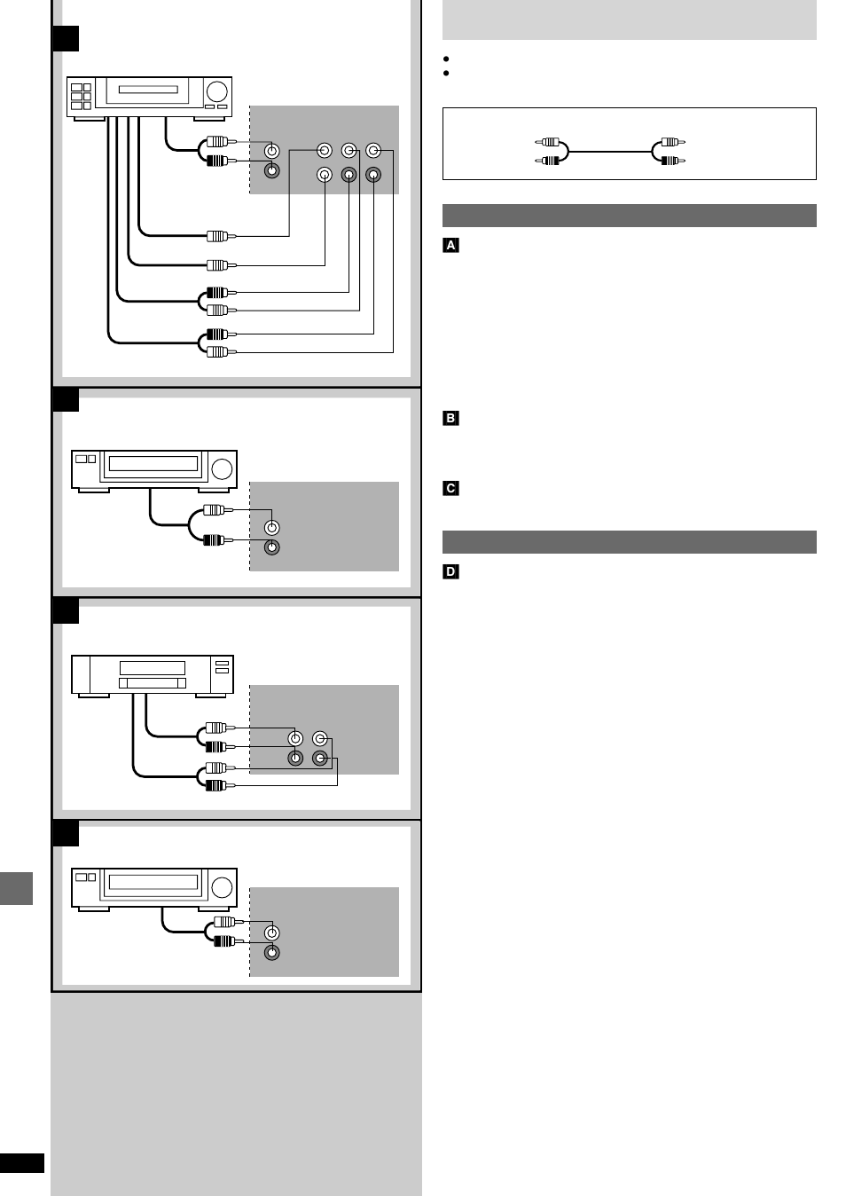 External unit connections, Bc d, Timer operations and convenient functions | Technics SC-EH680 User Manual | Page 36 / 40