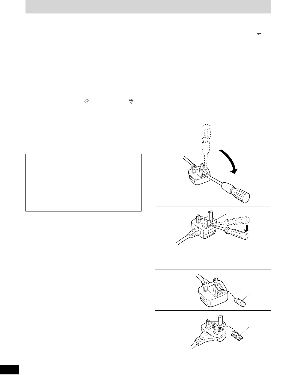 For united kingdom), Caution for ac mains lead | Technics SA-DX1050 User Manual | Page 4 / 32