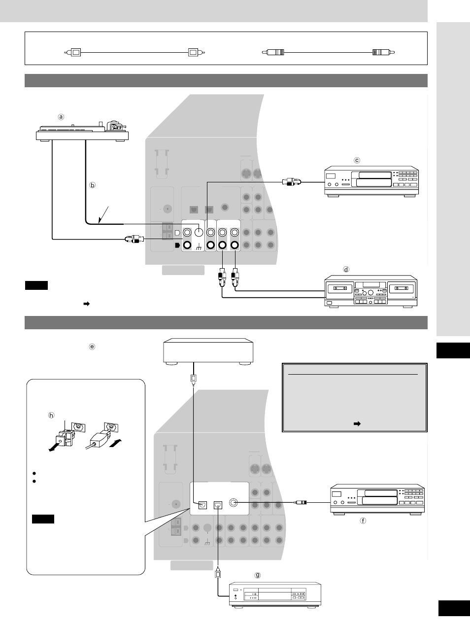 Connections, Optical fiber cable connection, Changing the digital input settings | Technics SA-DX1050 User Manual | Page 7 / 32