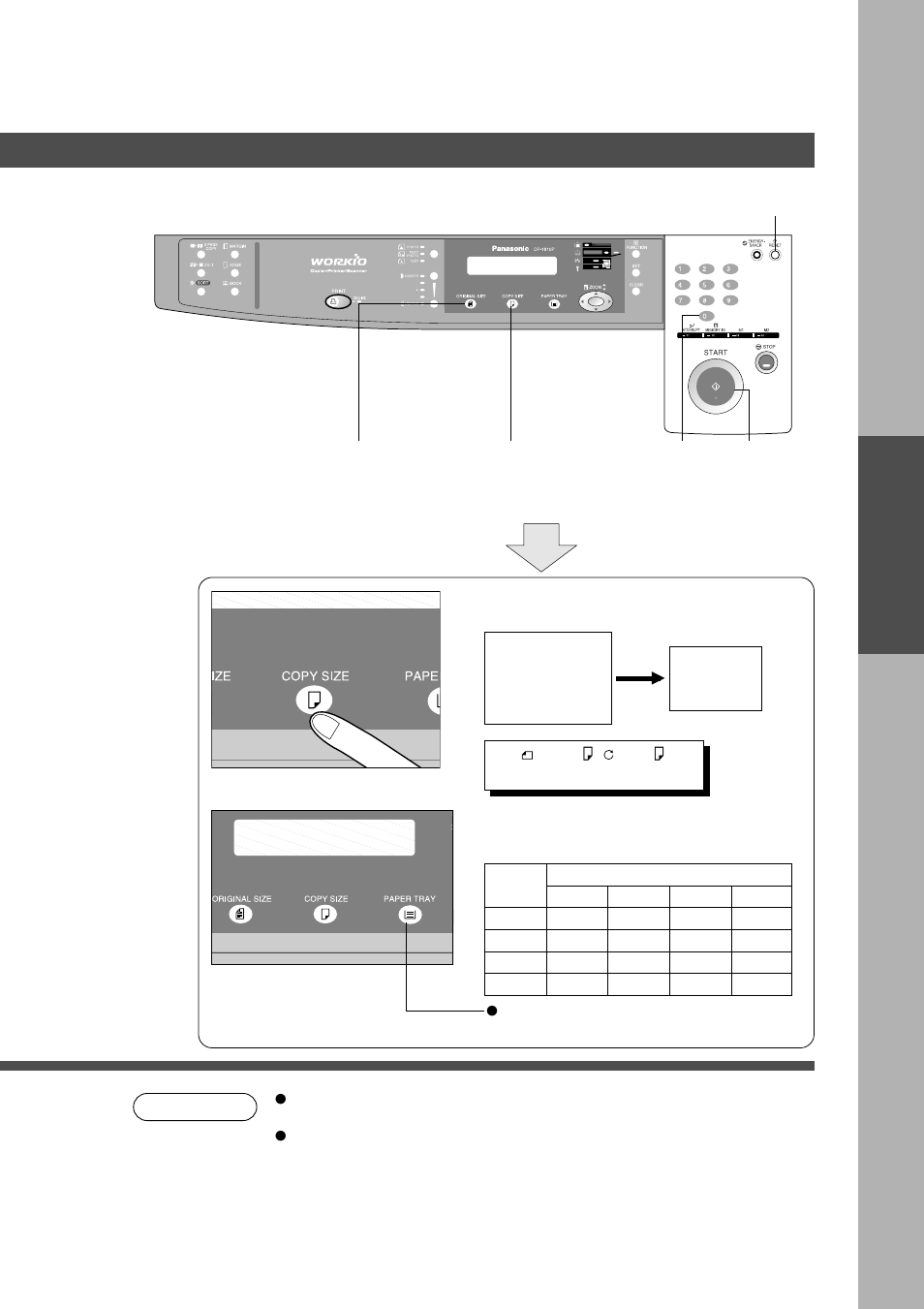 Basic copy, Reduction or enlargement copying | Technics DP-1810P User Manual | Page 13 / 54