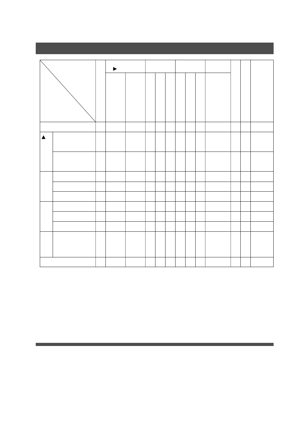 Combined function table | Technics DP-1810P User Manual | Page 24 / 54
