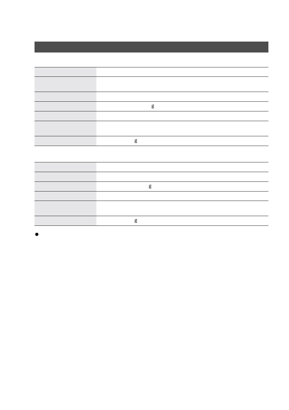 Specifications | Technics DP-1810P User Manual | Page 50 / 54