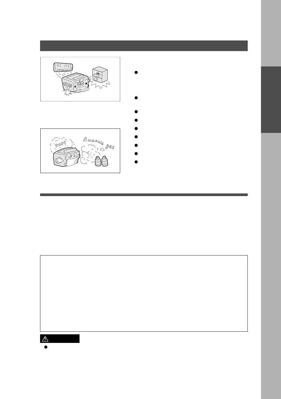 Installation precautions | Technics DP-1810P User Manual | Page 9 / 54