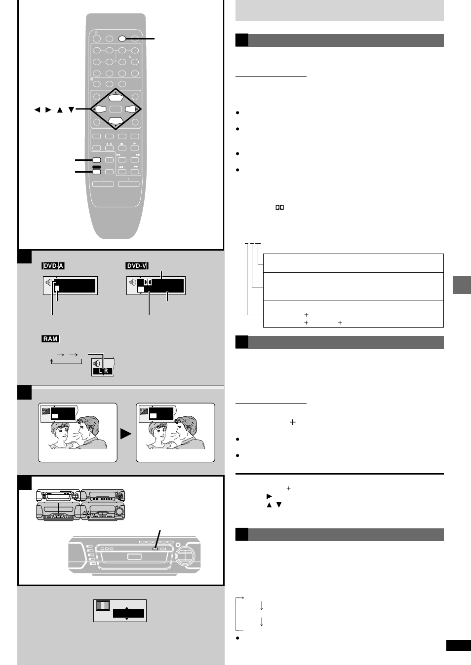 I love you, Je t’aime, Cinema1 | Basic operations discs, Soundtracks, Press [audio, Subtitles, Press [shift] t [subtitle, Cinema, Press [cinema | Technics SC-DV290 User Manual | Page 17 / 52