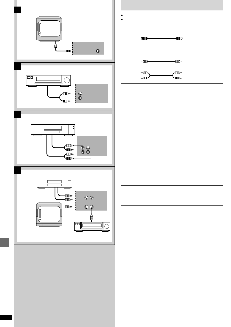 Ab c d, External unit connections, Timer operations and convenient functions | Technics SC-DV290 User Manual | Page 44 / 52