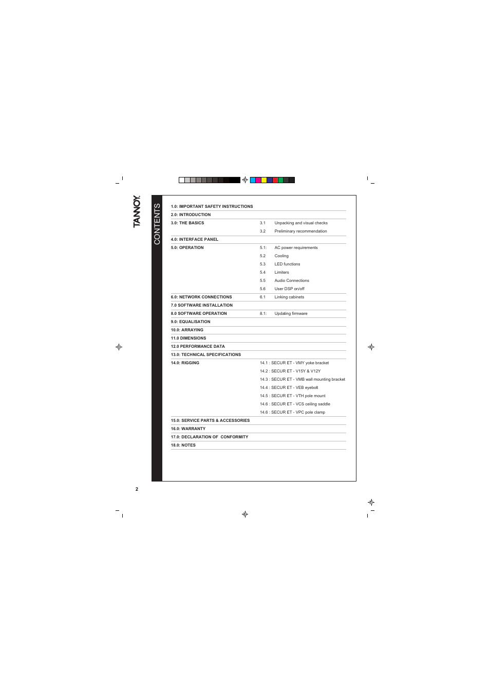 Tannoy VNET 300 User Manual | Page 2 / 36