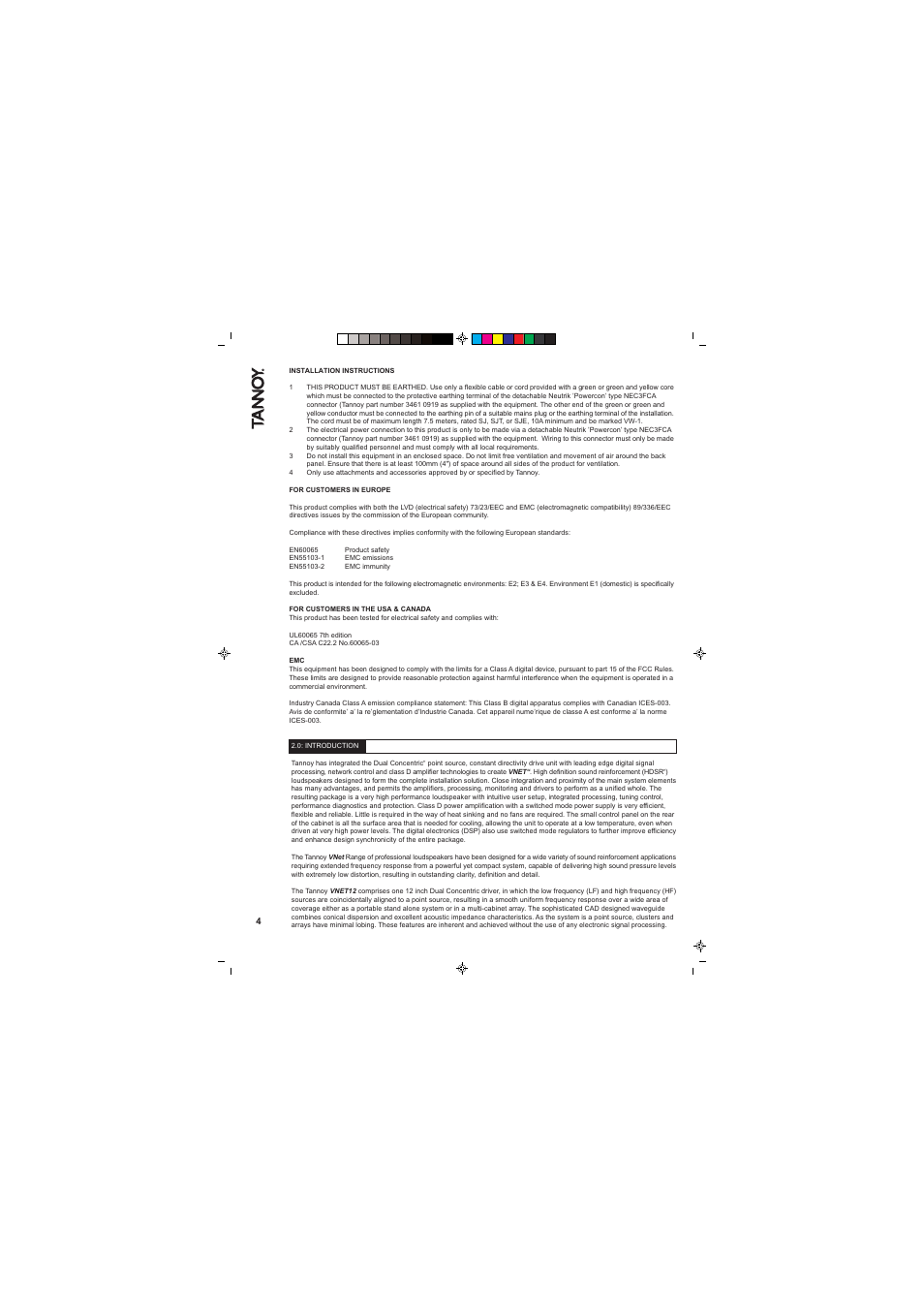 Tannoy VNET 300 User Manual | Page 4 / 36