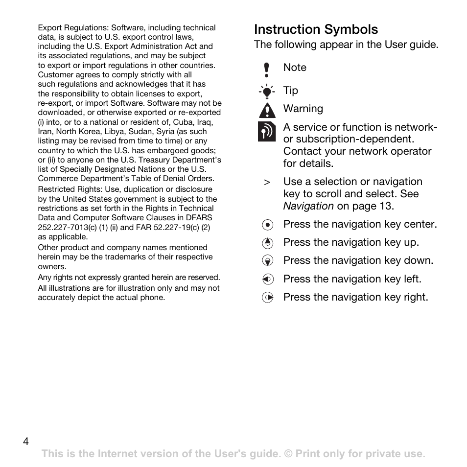 Instruction symbols | Tannoy Z555A User Manual | Page 6 / 78
