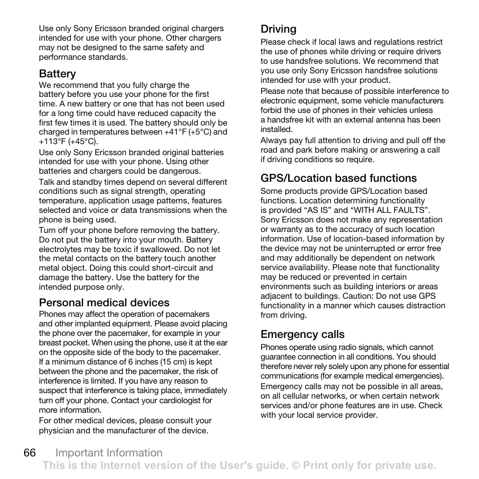 E battery | Tannoy Z555A User Manual | Page 68 / 78
