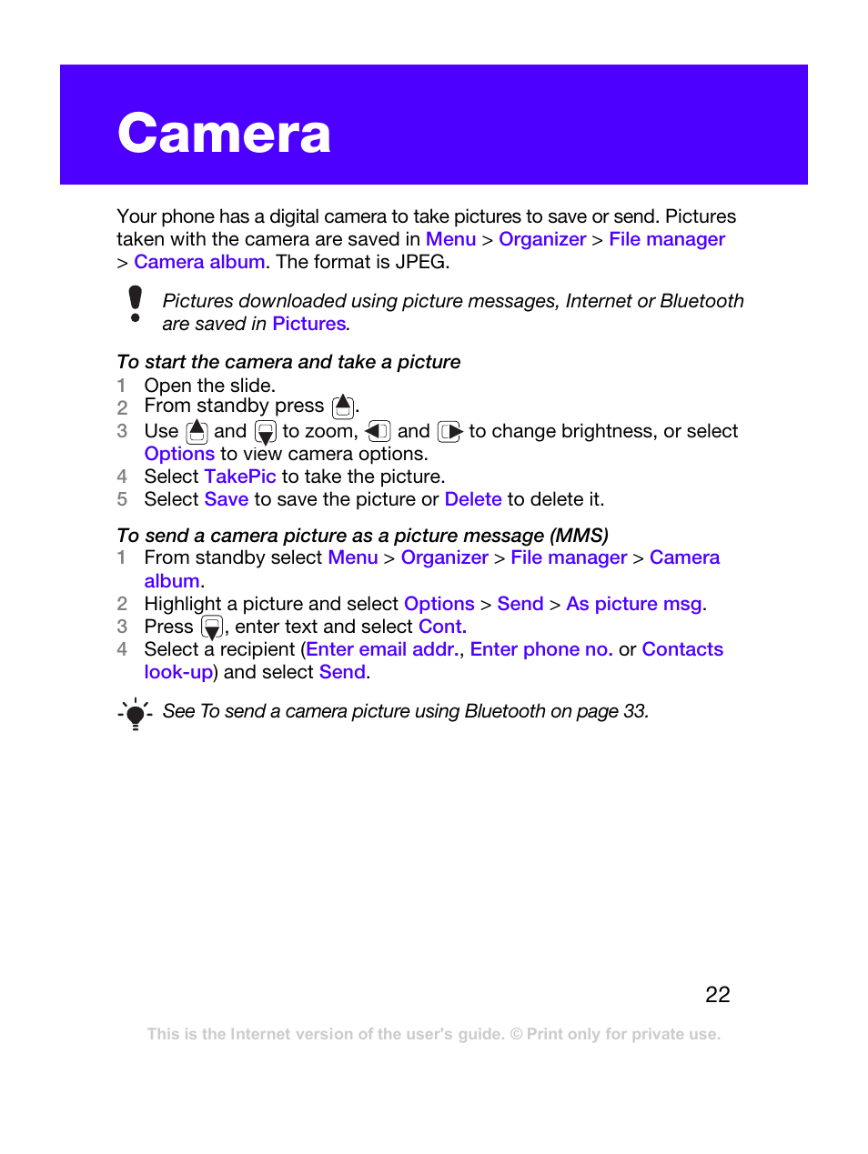 Camera | Tannoy T303C User Manual | Page 22 / 42