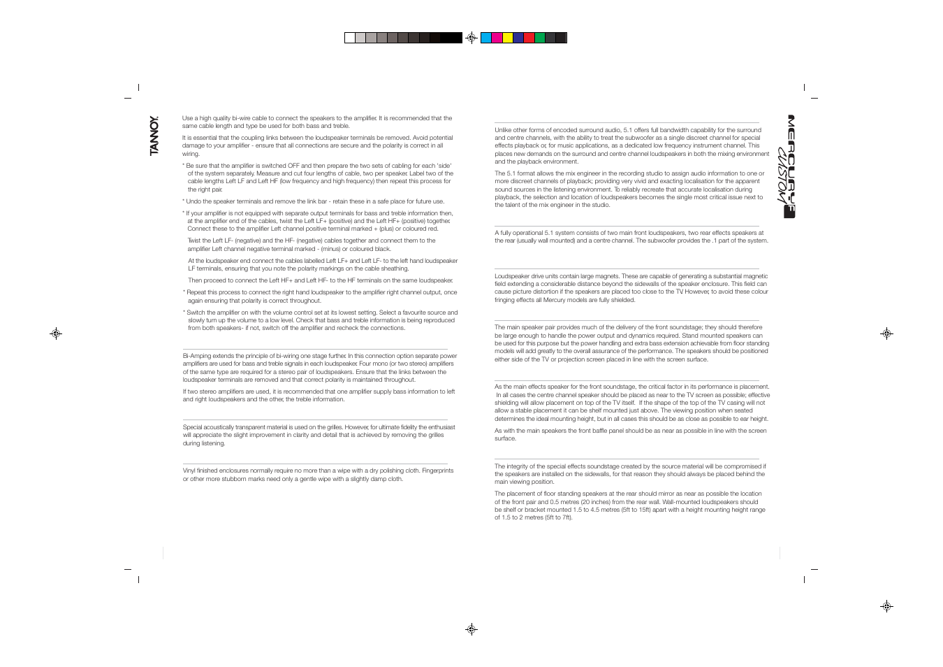 Tannoy Mercury F Custom User Manual | Page 4 / 9