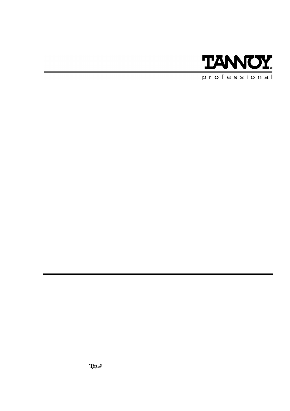 Tannoy B950 User Manual | Page 12 / 12