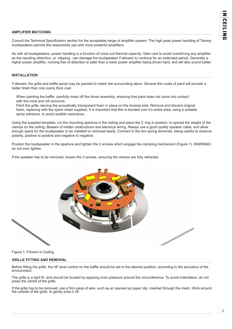 Tannoy Dual ic6 DC User Manual | Page 3 / 8