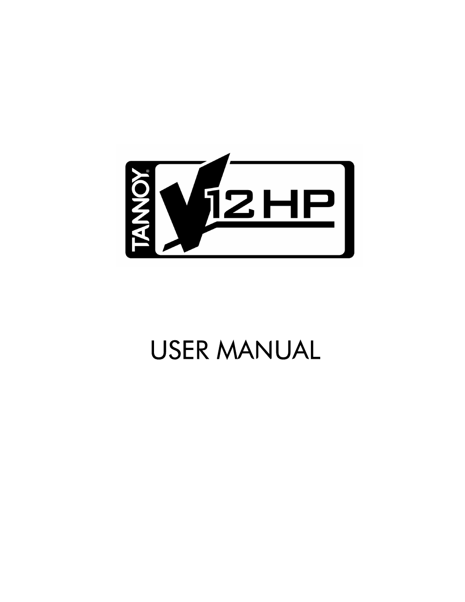 Tannoy V12HP User Manual | 22 pages