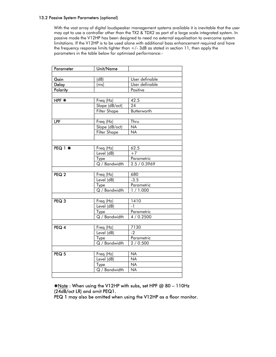 Tannoy V12HP User Manual | Page 18 / 22