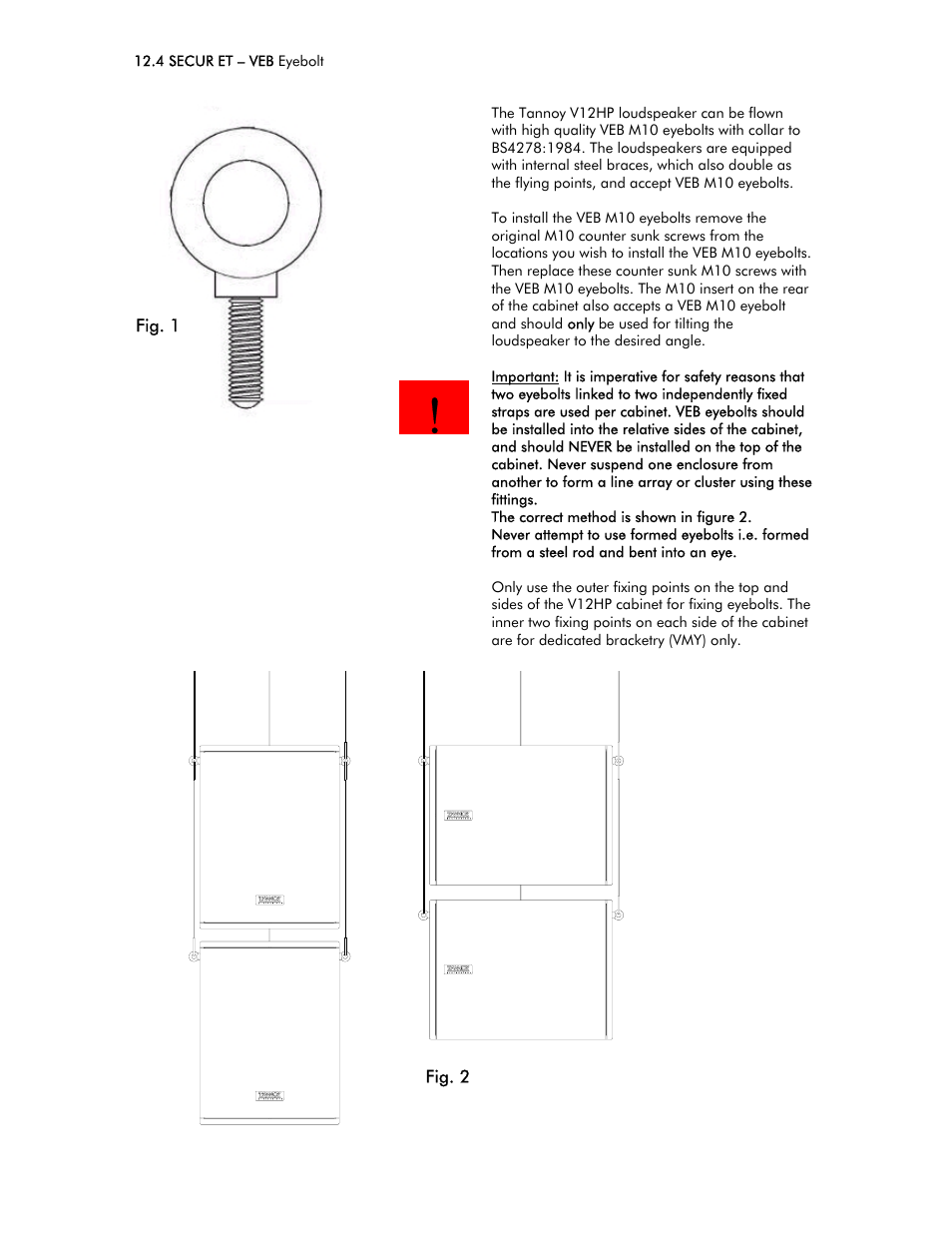 Tannoy V12 HP User Manual | Page 12 / 19