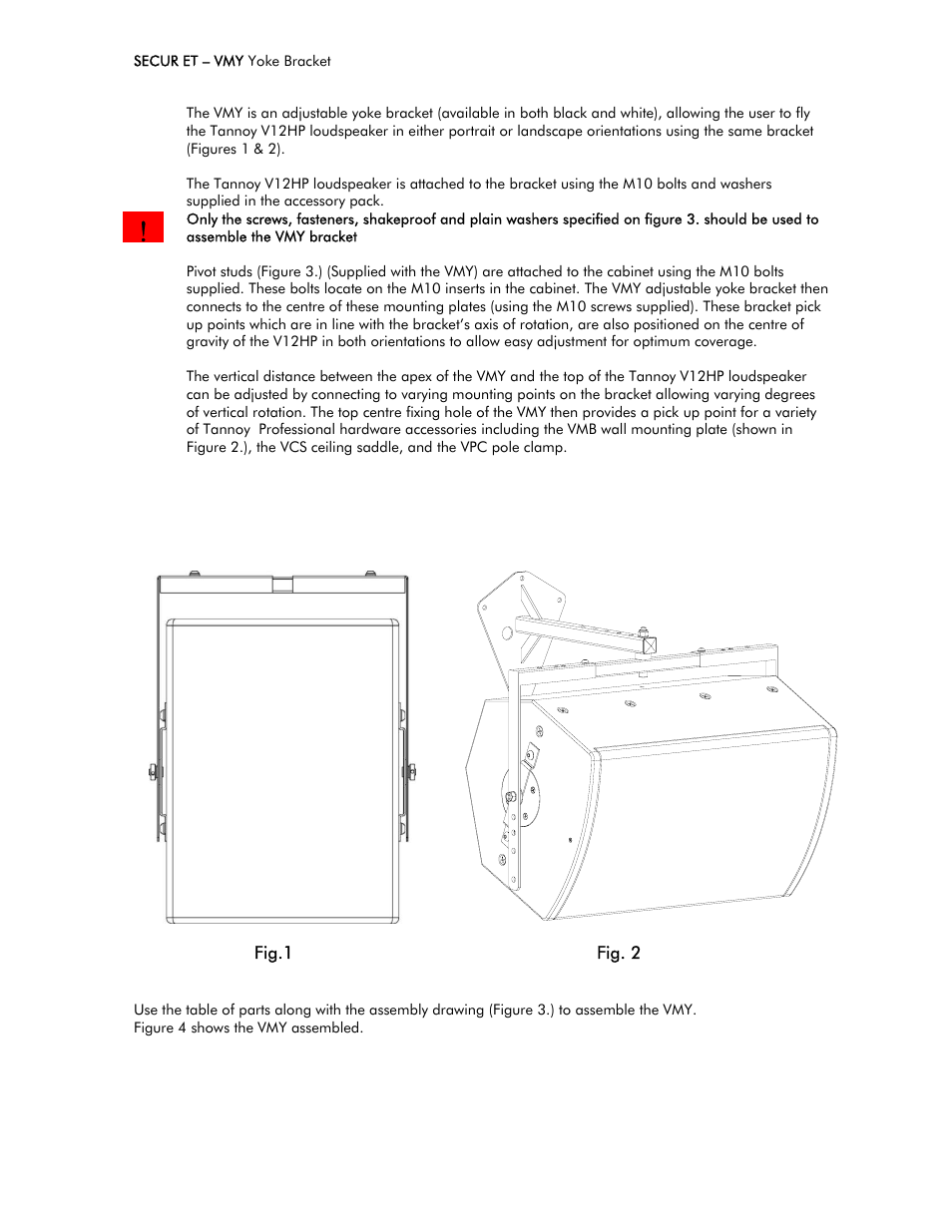 Tannoy V12 HP User Manual | Page 9 / 19