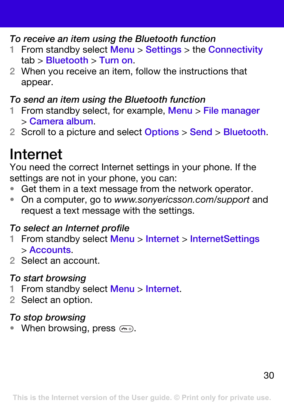 Internet | Tannoy W395 User Manual | Page 30 / 42