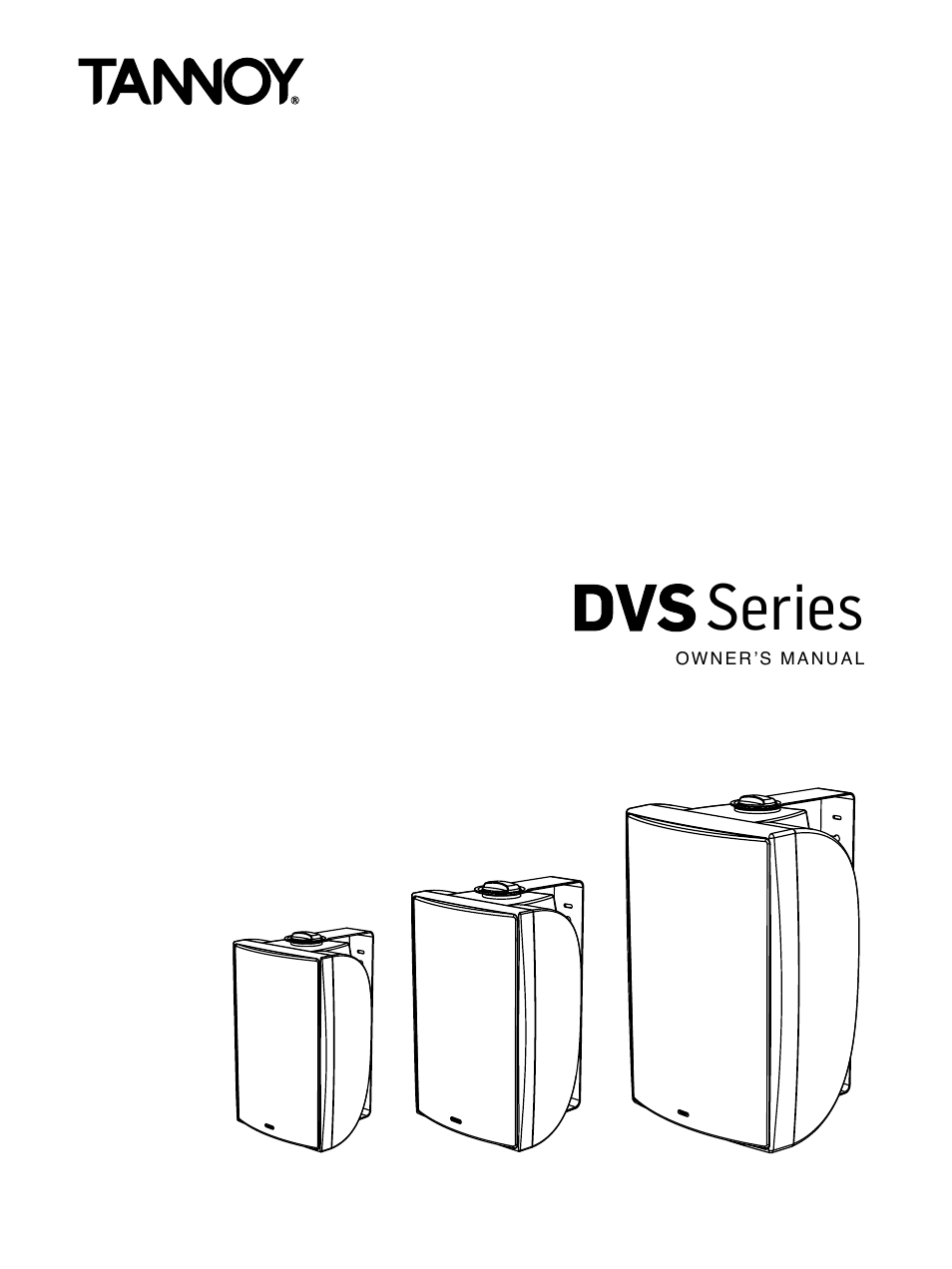 Tannoy DVS Series User Manual | 12 pages