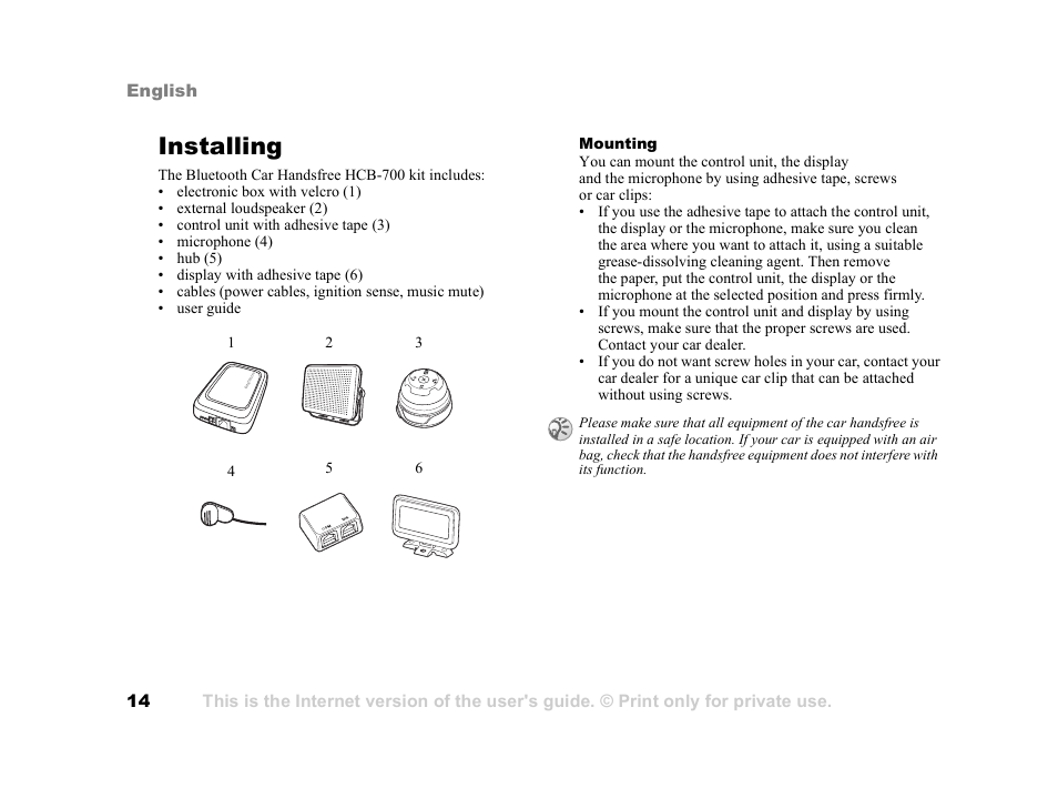 Installing, Installing 14 | Tannoy HCB-700 User Manual | Page 14 / 111