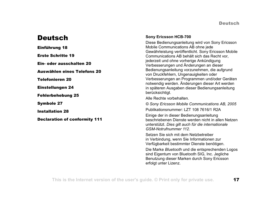 Deutsch | Tannoy HCB-700 User Manual | Page 17 / 111