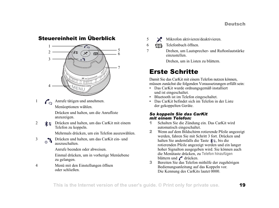 Erste schritte, Erste schritte 19, Steuereinheit im überblick | Tannoy HCB-700 User Manual | Page 19 / 111
